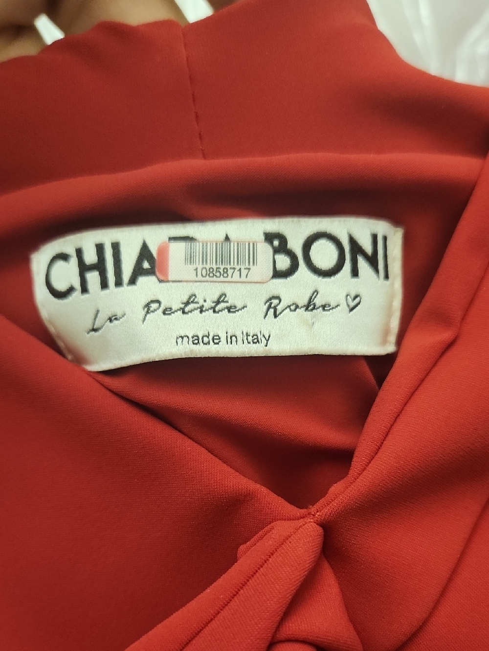 Chiara Boni La Petite Robe Red Tally Gown L - Picture 6 of 6